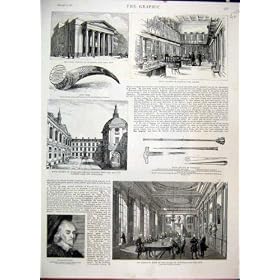 1887 Royal College Surgeons Physicians Cow Horn Harvey