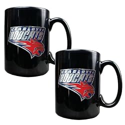 Charlotte Bobcats NBA 2pc Black Ceramic Mug Set - Primary Logo by Great American Products