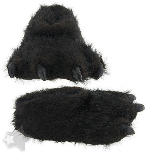 Wishpets Medium Bear Paw Slippers