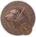 labrador10 - French Bronze Labrador Thermometer Clock Combo