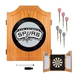 NBA San Antonio Spurs Wood Dart Cabinet Set
