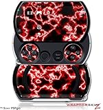 PSPgo Skin and Screen Protector Kit - Electrify Red fits Sony PSP go