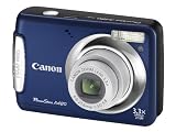 Canon Powershot A480 Digital Camera - Blue (10 MP, 3.3x Optical Zoom) 2.5 inch LCD