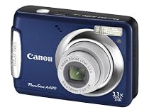 Canon Powershot A480 Digital Camera - Blue (10 MP, 3.3x Optical Zoom) 2.5 inch LCD