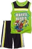 Marvel Toddler Boys Heroes Tank and Shorts 2 Piece Set