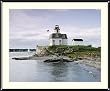 Rose Island Lighthouse Photograph - Beautiful approx. 22"x26" Framed & Matted - 7/8" Rounded, Shiny, Black Metal Frame - Photographic Print by Carol M. Highsmith
