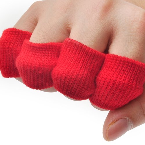 GOGO™ Thick Solid Color Finger Supports, Finger Sleeves (Price for 12 Packs, 10 pcs / pack)