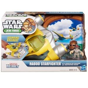 Star Wars Jedi Force Naboo Starfighter With Anakin R2D2