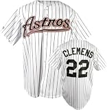Roger Clemens Majestic MLB Home Pinstripe Replica Houston Astros Jersey - Small