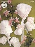 Sirdar Knitting Pattern 3514 : Baby Bonnet, Hat, Bootees and Mitts (Birth-6m) (Sirdar Snuggly 4ply)