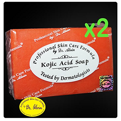 2 Bars of Dr Alvin Professional Skin Care Formula (Kojic Acid Orange Soap)