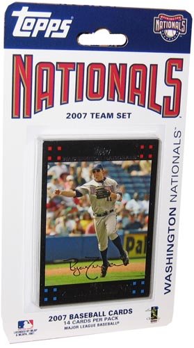 Topps Washington Nationals 2007 Baseball Card Team Set