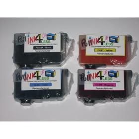 4pk fits Canon (3)CLI 8 y,c,m & (1) PGi5BK(with pigment ink) Ink Cartridge WITH CHIP! For Pixma ip4200, Pixma ip4300 series PIXMA MP830 and more!