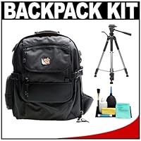 Aktiv Pak AP400 Professional All Weather Multi Purpose Camera and Photo/ Computer Laptop Backpack + Accessory Kit for Canon Rebel T3, T3i, T1i, T2i, EOS 60D, 50D, 5D, 7D, Nikon D3000, D3100, D5000, D7000, D300s, Olympus Evolt E-5, E-30, E-620 and Sony Alpha A560, A580, A33, A55