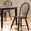 Cappuccino Finish Dinette Windsor Chair By Coaster Furniture