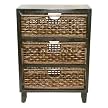 Brown 3 Drawer Storage