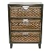 Brown 3 Drawer Storage