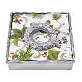 Mariposa Twig Napkin Box with Wreath Weight