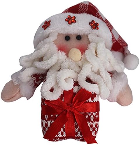 ckerchen Merry Christmas red tree stand Hanging santa claus snowboy Gift party decor (A)