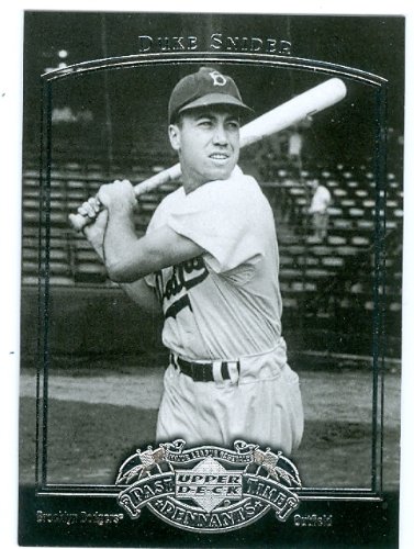 Duke Snider baseball card (Brooklyn Dodgers) 2005 Upper Deck Pastime Pennants #22