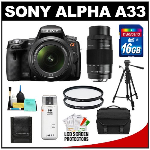 Sony Alpha A33 SLTA33L 14.2 MP Translucent Mirror 