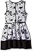 Beautees Girls' Floral Print Skater Dress with Necklace