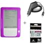 High Quality Amazon Kindle 2 Silicone Skin Cover Case (9 Color options) + Kindle 2 Car Charger + FREE Kindle2 Screen Protector