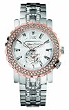 Marc Ecko E28510G1 Gents Multifunction Stainless Steel Bracelet Watch With Interchangable Iced Bezel