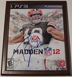 Peyton Hillis the Beast Cleveland Browns Signed Autographed 2012 Madden Cover Matching Holograms