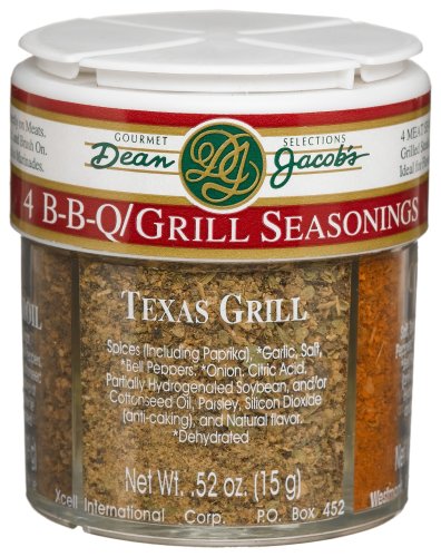 Dean Jacobs 4 B-B-Q Grill Seasonings, 2.79-Ounce Regular Jars (Pack of 4) by Dipping Seasonings