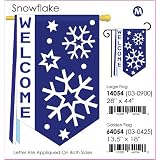 SnowflakeGardenFlagIndoor/outdoor13.5