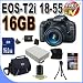 Canon EOS Rebel T2i 18 MP CMOS APS-C Digital SLR Camera with 3.0-Inch LCD and EF-S 18-55mm f/3.5-5.6 IS Lens W/ 16GB Accessory Saver Kit