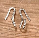 EquiRoyal Chrome Plated English Curb Hooks