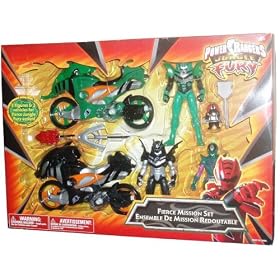 Click here to buy Power Rangers Jungle Fury Action Figure And Cycle Playset - FIERCE MISSION SET with Green Elephant... by Power Rangers.