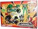 Power Rangers Jungle Fury Action Figure And Cycle Playset - FIERCE MISSION SET with Green Elephant Strike Rider, Black Bat Strike Rider, Green Elephant Power Ranger, Black Bat Power Ranger, Plus Evil Melle and Flit the Fly