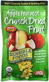 Sensible Foods Organic Crunch Dried Snacks, Apple Harvest, 0.75-Ounce, 12-Count Pouches
