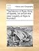 The History of Agis, King of Sparta, on Which the New Tragedy of Agis Is Founded.