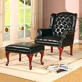 Wildon Home 900262 Walterville Wing Chair with Ottoman