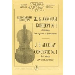Concerto No. 1 in a minor for violin and piano.