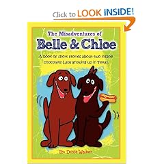 The Misadventures of Belle and Chloe...A book of short stories about two insane chocolate Labs growing up in Texas.