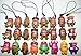 Domo Figure Charm Mega Set of 24 with Classic Brown, Colored and Fun Dangler Figures