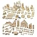 Logistic and Supplementary Wooden Block Set 361 pieces