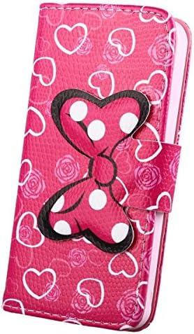 Moto X XT1060 Case Moto X XT1060 Kickstand Case,Tribe-Tiger Minnie Mickey Series Premium Leather[Card Slot][Flip][Stand][Wallet]Cover Case for Moto X XT1060(Love Heart)