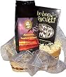 All Occasion, Volcano Dark Roast, Hawaiian Blend Coffee and Biscotti Gift Basket, 8 Oz Whole Bean