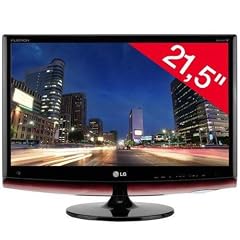 LG M2262DP-PZ LCD-Bildschirm 54,6 cm (21,5") Full HD mit Tuner TV + HDMI-1.4-Kabel Stecker / Stecker - 2 m (MC380-2M) .