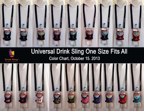 Universal Drink Sling Pink and Black
