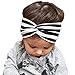 FEITONG(TM) New Baby Girls Elastic Stripe Cross Cute Beautiful Headband Baby Hair Accessories (Black)