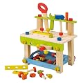Everearth My First Wooden Work Bench With Tools