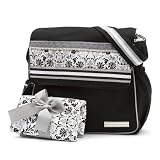 Lacy Gray Messenger Diaper Bag