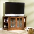 Southern Enterprises MS9872 Thomas Walnut Corner Media Stand